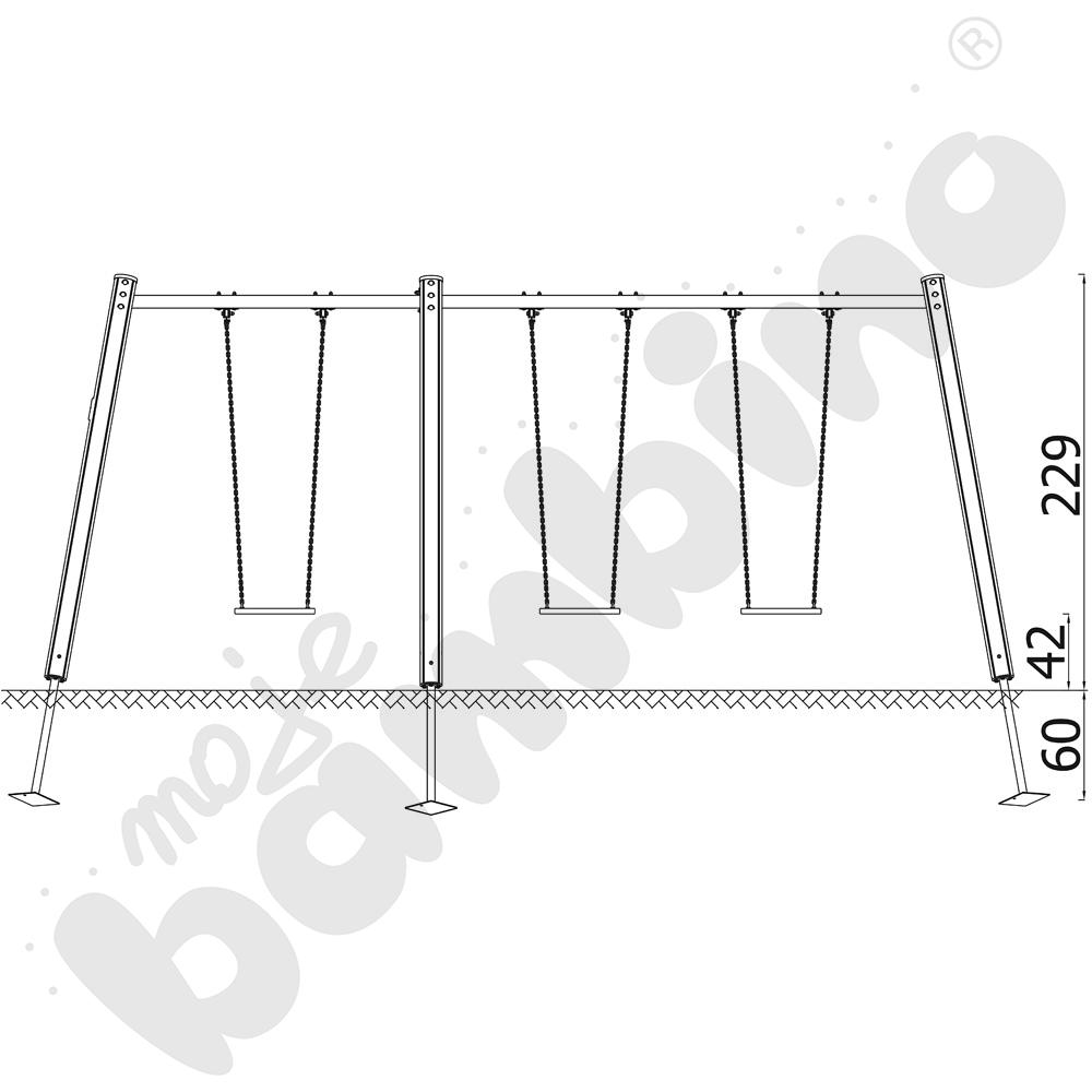Orbis - stelaż do huśtawki potrójnej