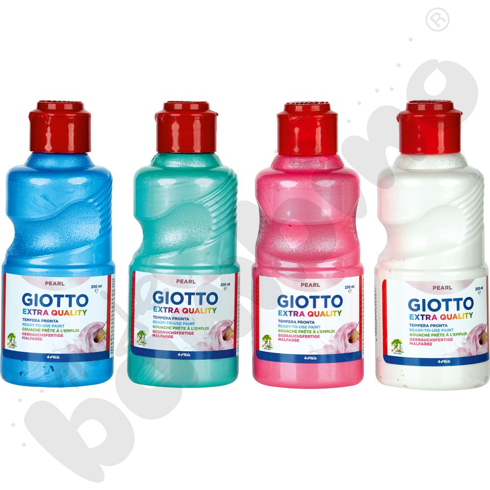 Tempery perłowe Giotto, 4 x 250 ml