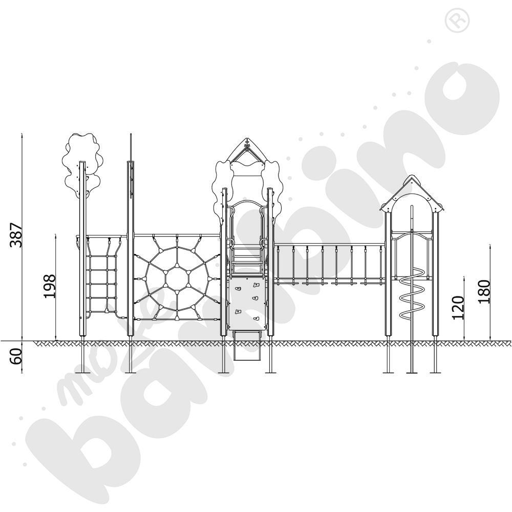 Orbis - zestaw 11369, drewniane słupy