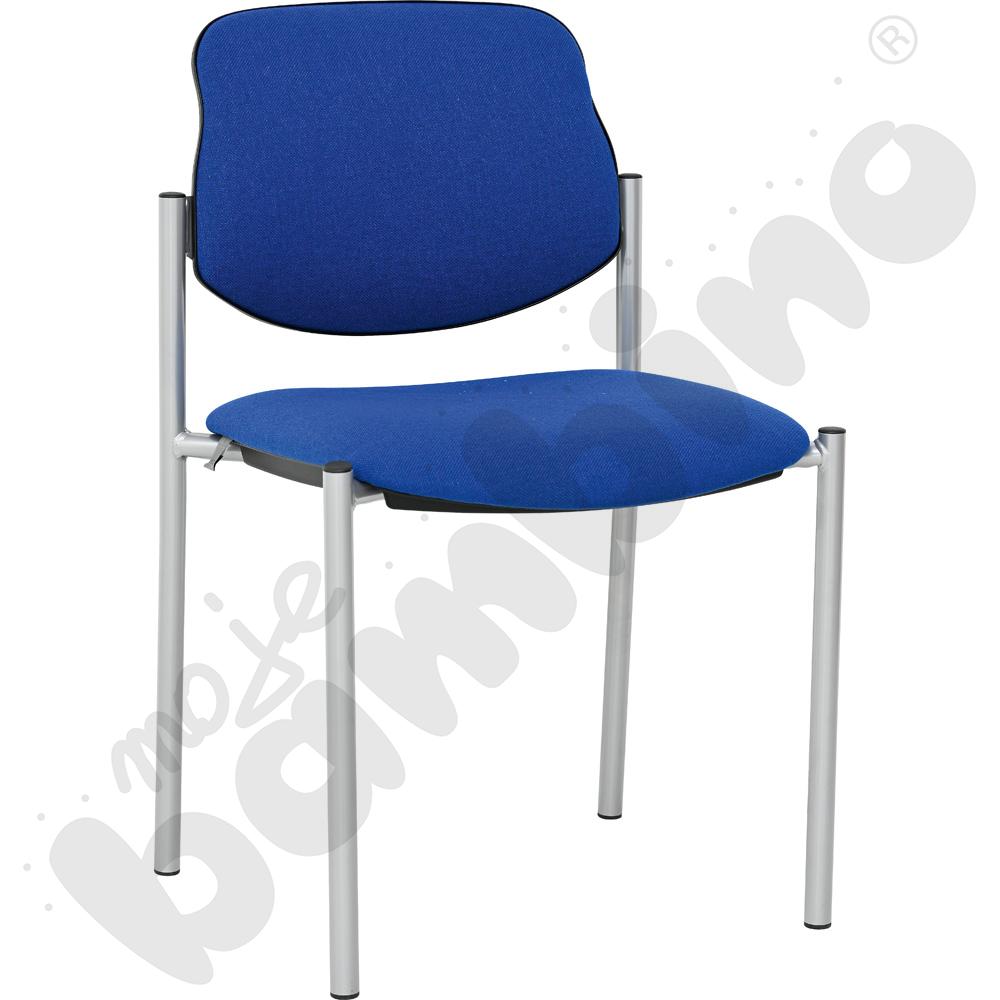 Krzesło konferencyjne STYL niebiesko - czarne
