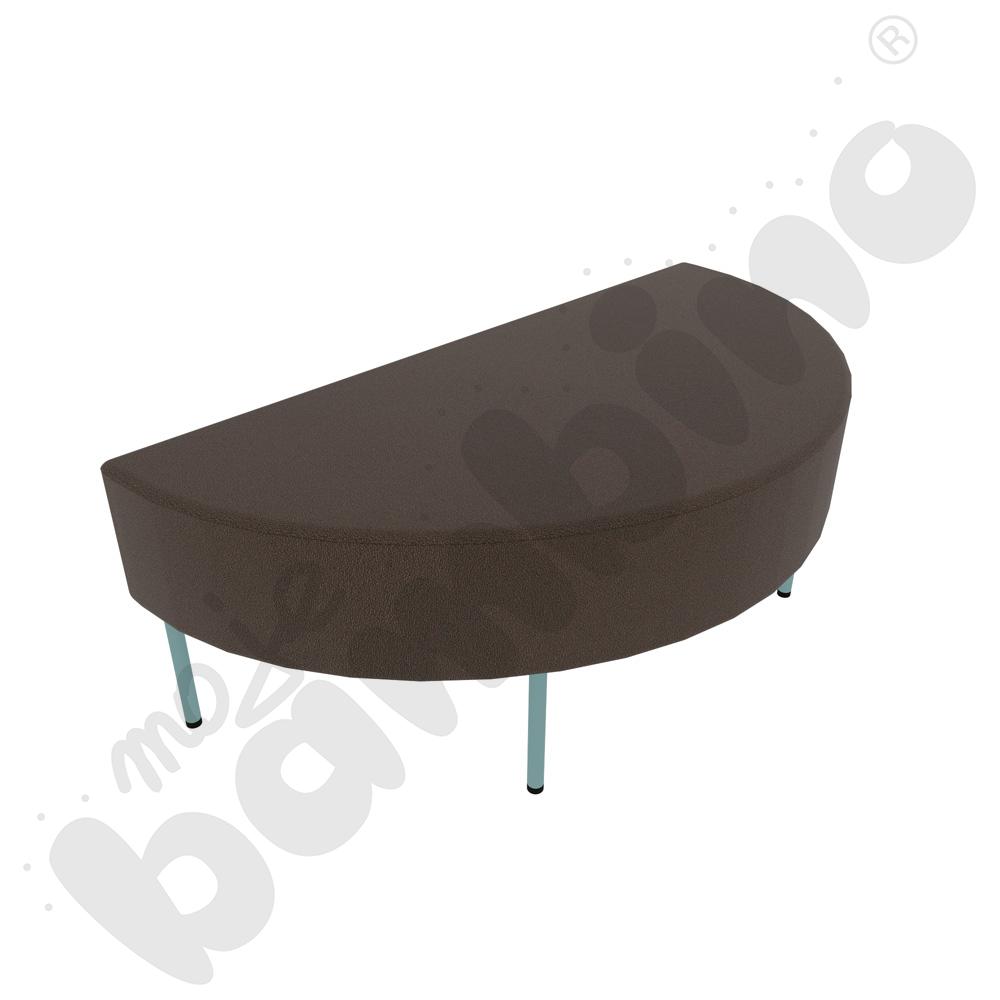 Pufa Versa zaokrąglona 120x60 cm z filcowymi stopkami, stelaż turkusowy, tkanina BD07 Pufa Versa zaokrąglona 120x60 cm z filcowymi stopkami, stelaż turkusowy, tkanina BD07