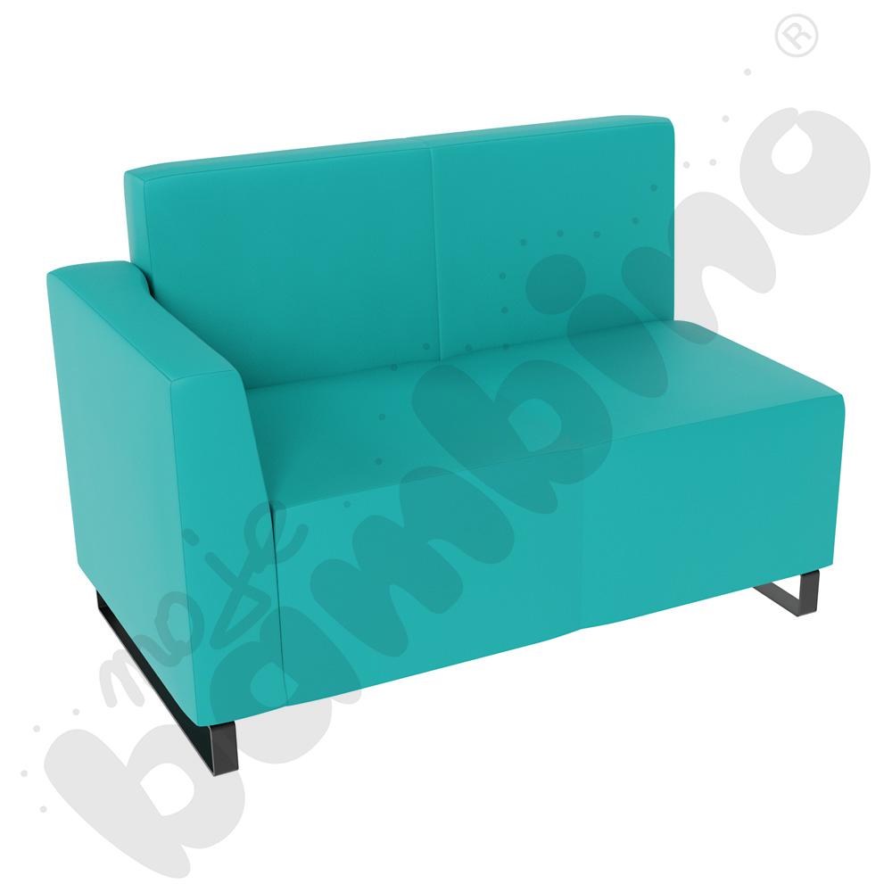 Sofa Universum 2-os. wys. 82 cm, bok niski lewy, tkanina MT11