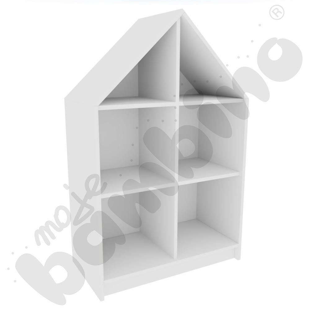 Quadro - szafka domek z 2 półkami, biała