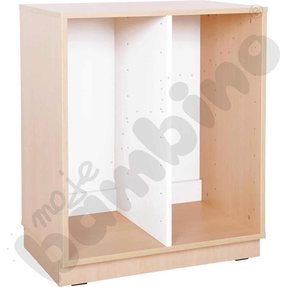 Quadro - szafka M na plastikowe pojemniki - z przegrodą, klon jasny Quadro - szafka M na plastikowe pojemniki - z przegrodą, klon jasny
