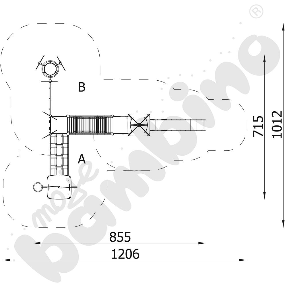 Orbis - zestaw 11369, metalowe słupy