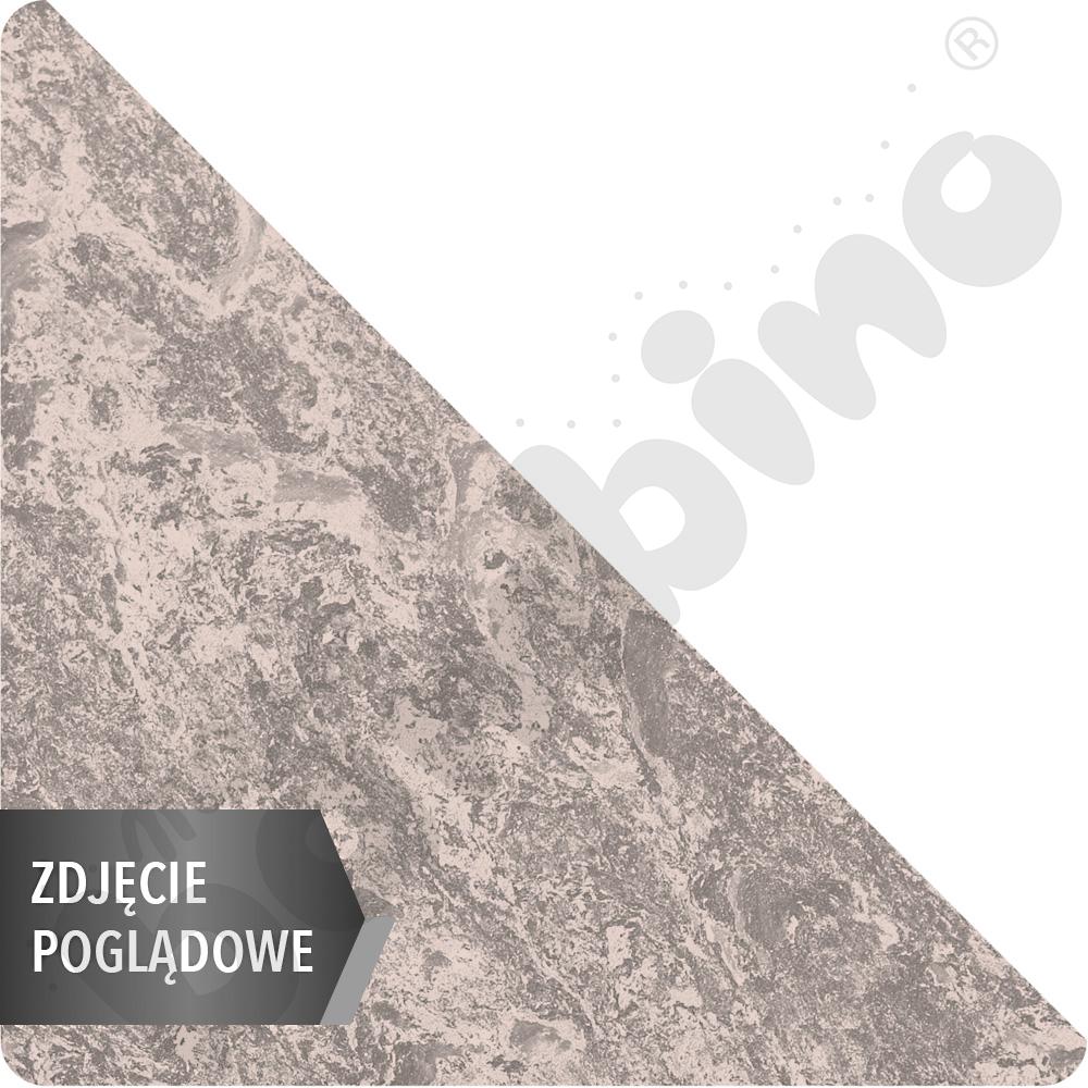 Cichy stół PLUS trójkątny 90x90x122, beżowy, zaokrąglony, rozm. 4