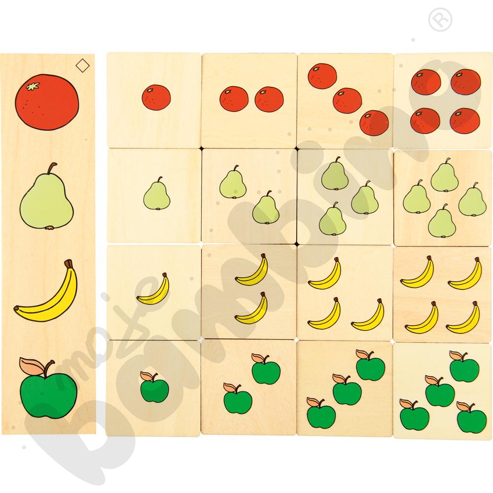 Puzzle logiczne - ilości, kształty, kolory