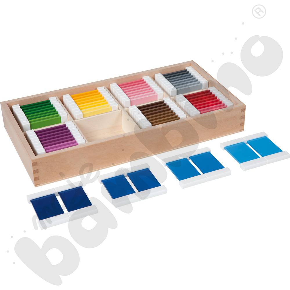 Kolorowe tabliczki Montessori 32 elem.