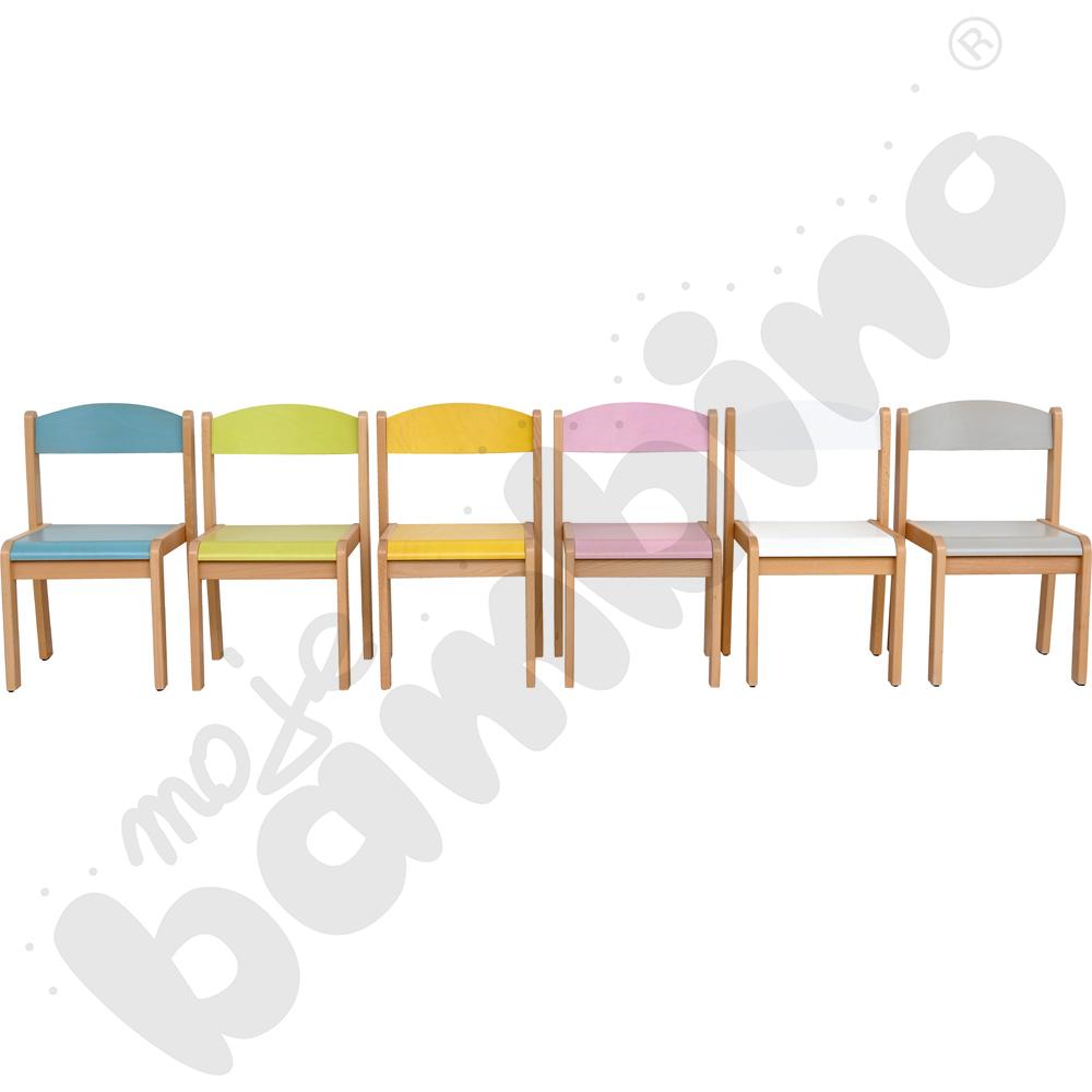 Krzesło Filipek PASTEL żółte, rozm. 3