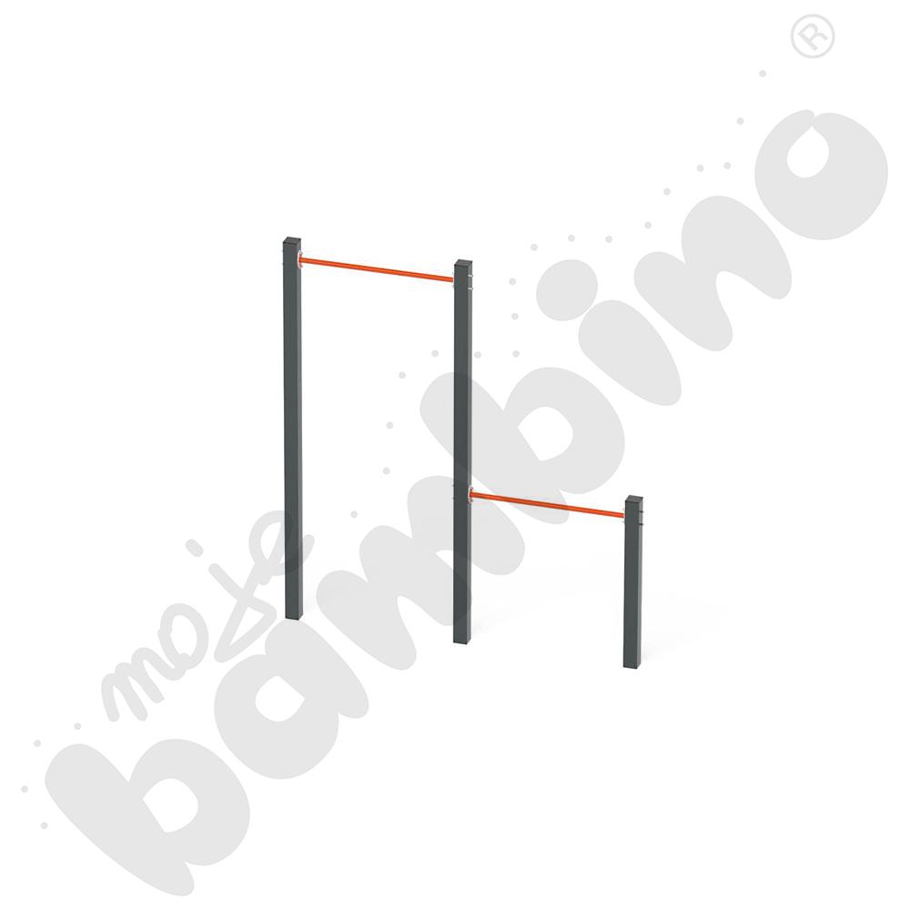 Street workout Drążki podwójne Orange