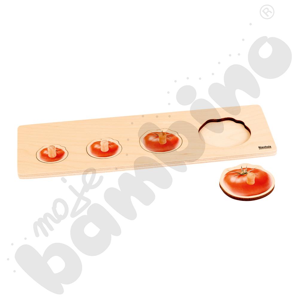 Puzzle dla malucha Montessori - 4 pomidory