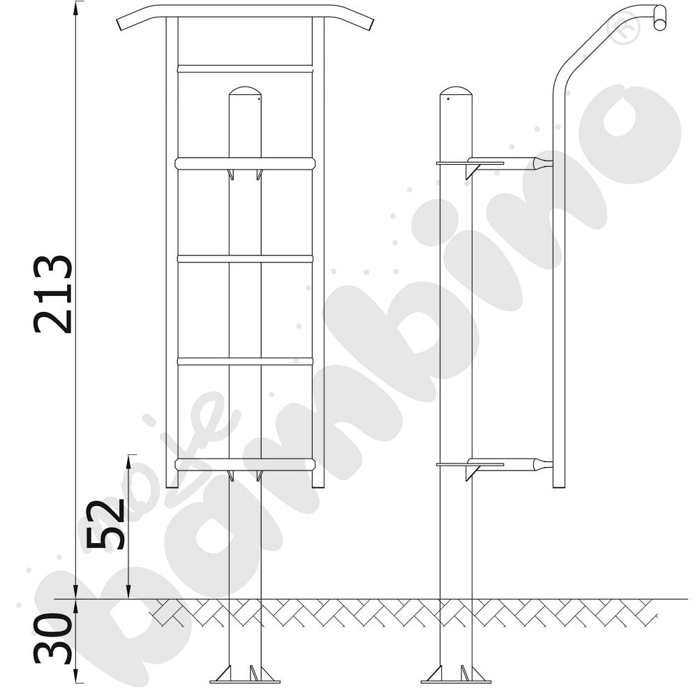Drabinka - wolnostojąca