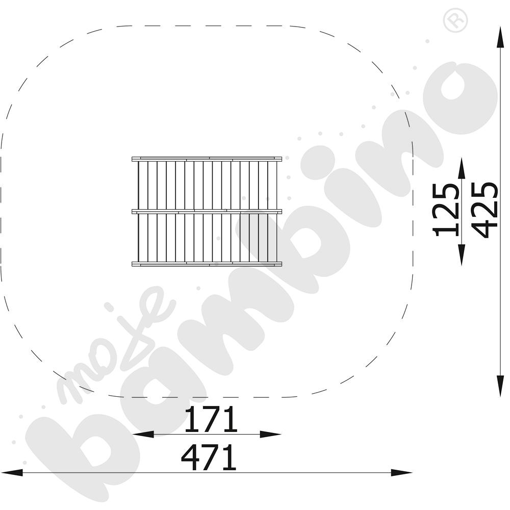 Domek Terra skośny z kotwami