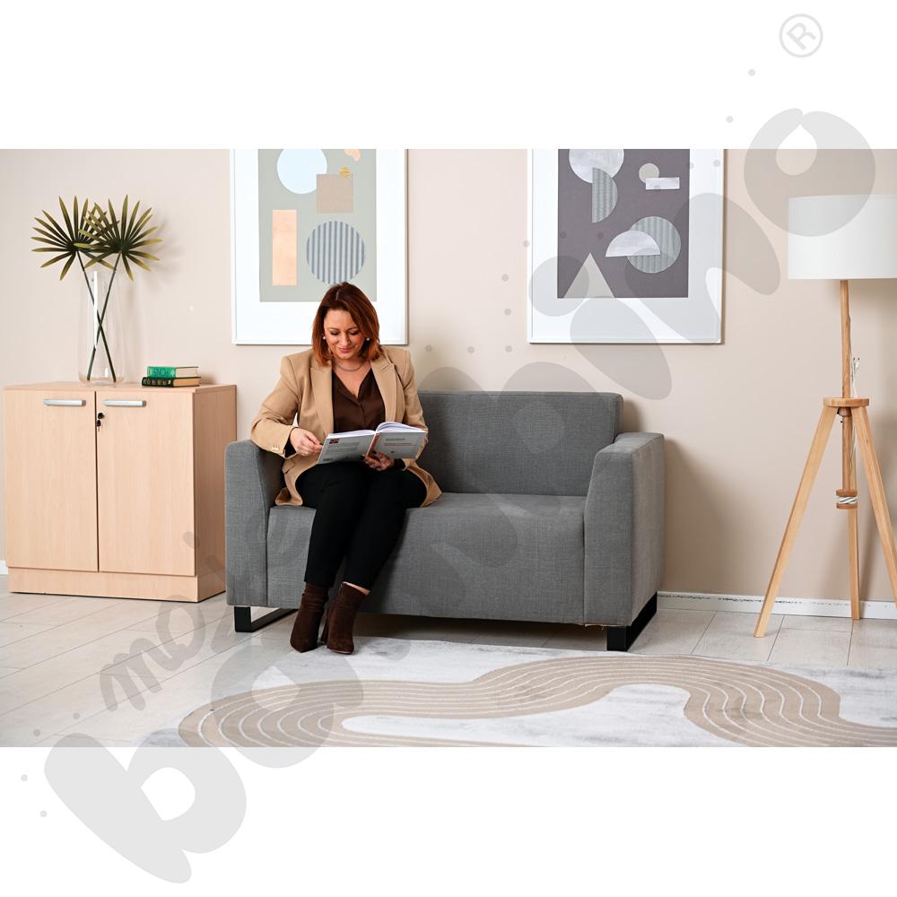 Sofa Universum 2-os. wys. 82 cm, 2 boki niskie, tkanina KG22