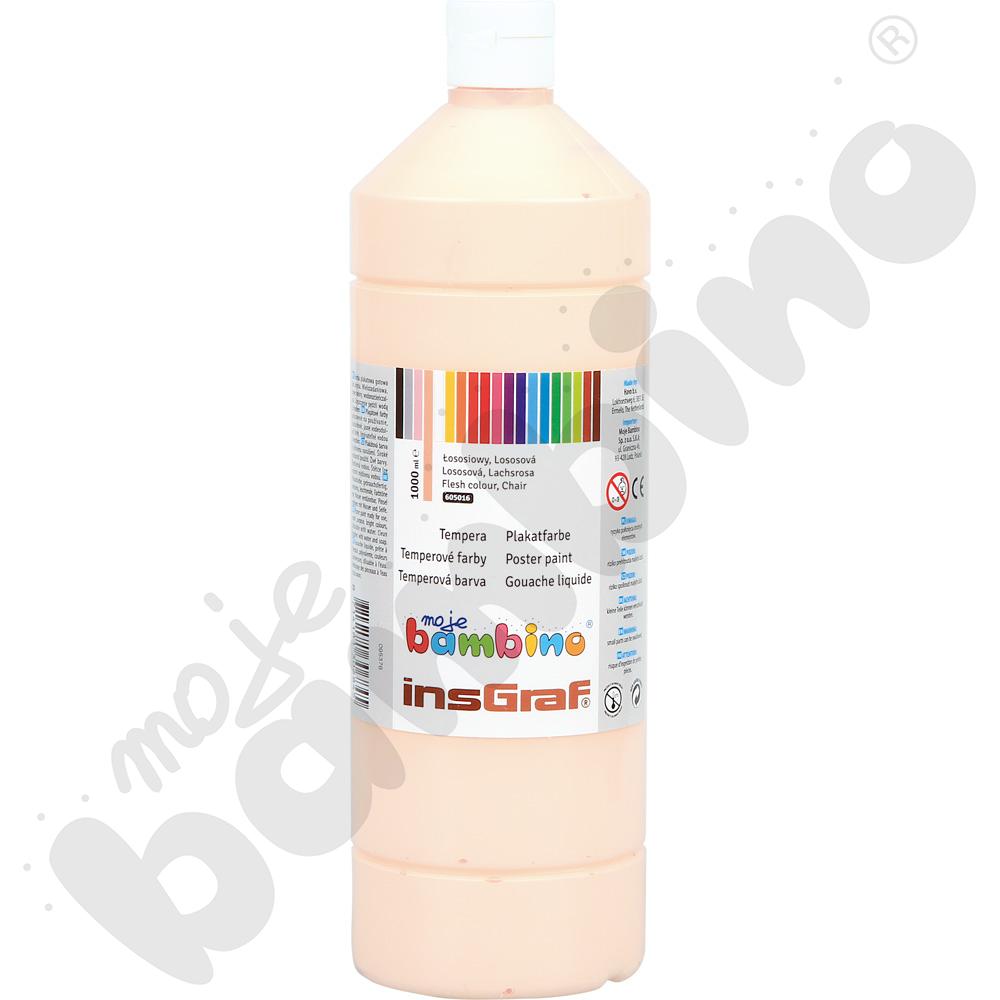 Tempera 1000 ml - łososiowa