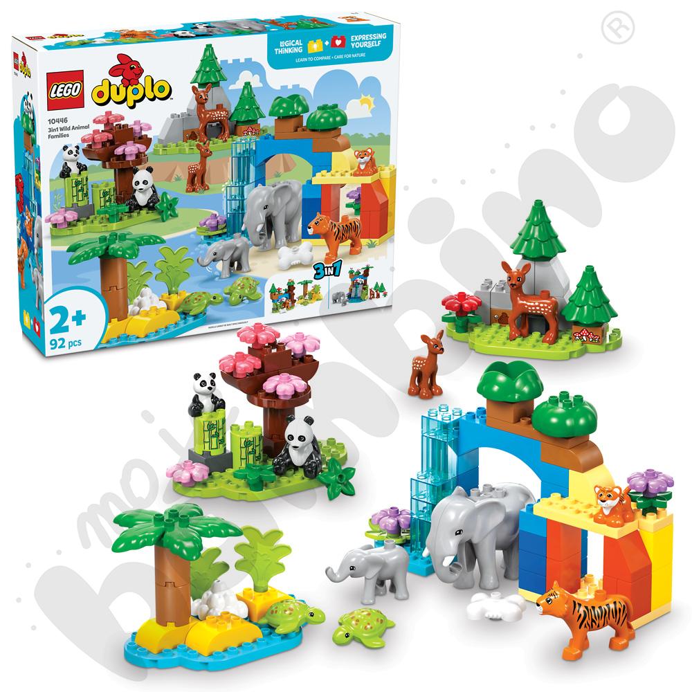 LEGO® Duplo Rodziny dzikich zwierząt 3 w 1
