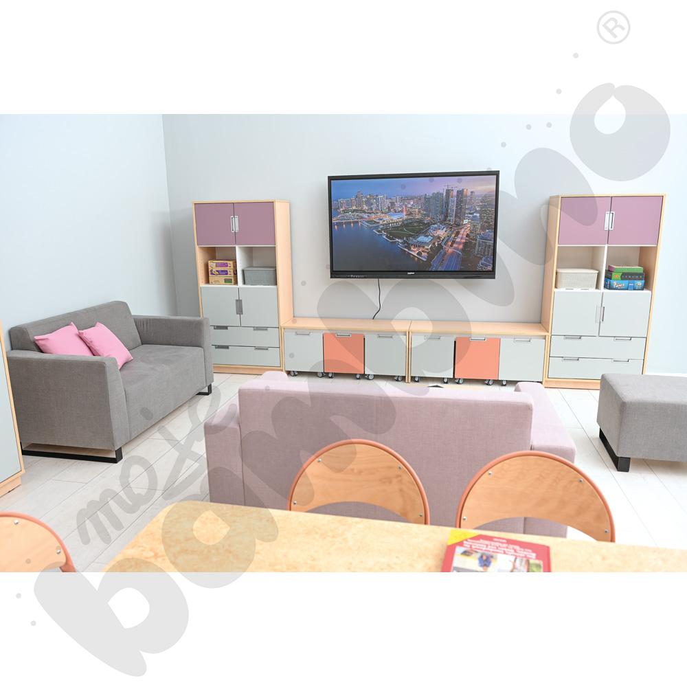 Quadro - szafka XL na 2 szerokie szuflady, klon jasny Quadro - szafka XL na 2 szerokie szuflady, klon jasny