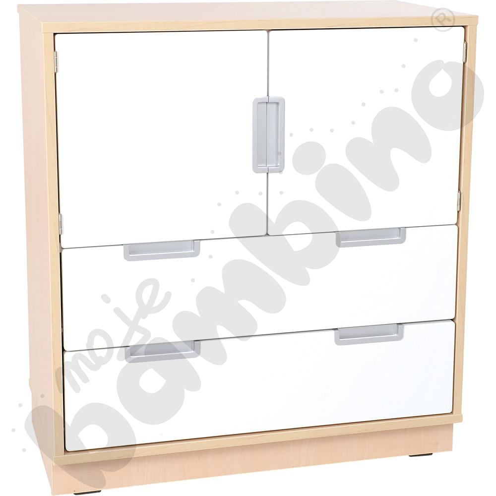 Quadro - szafka M na 2 szerokie szuflady, klon jasny Quadro - szafka M na 2 szerokie szuflady, klon jasny