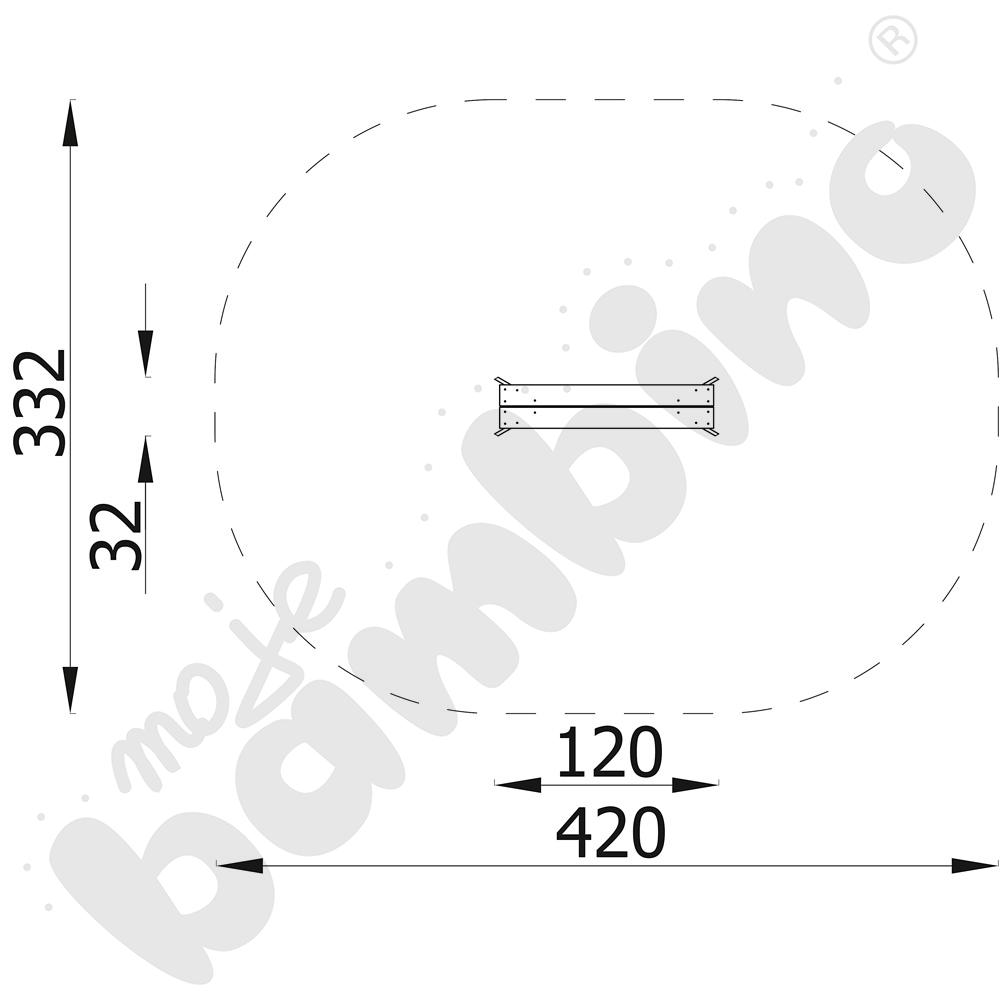 Kładka Terra do sześciokatów sensorycznych z kotwami