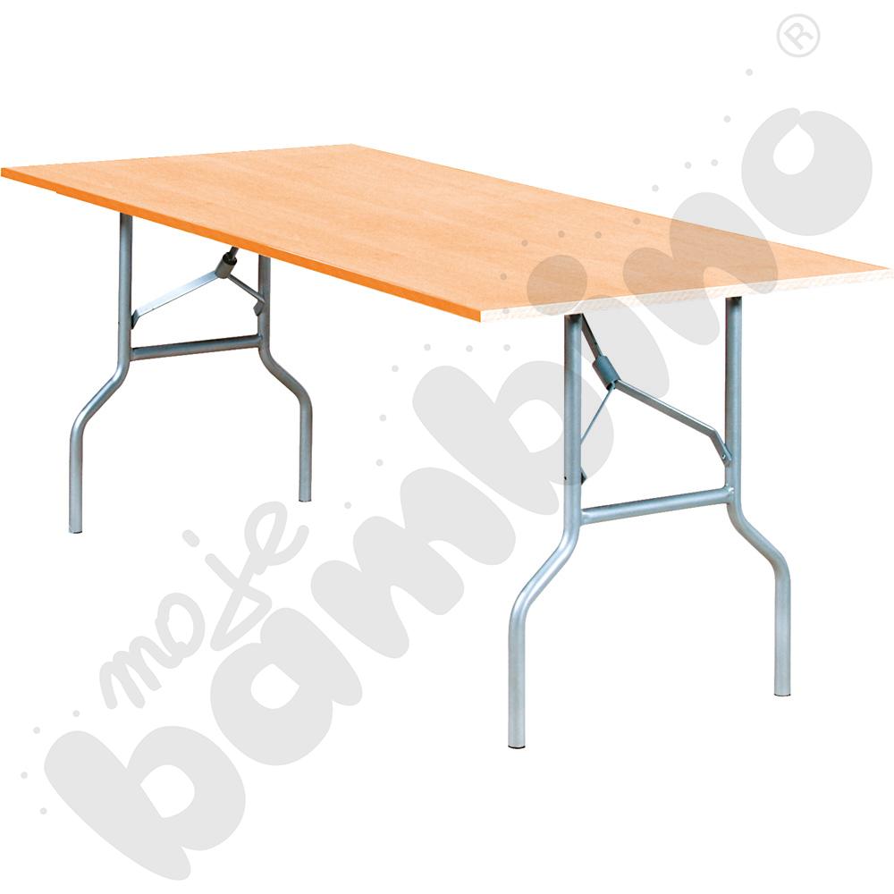 Stół TIPO składany 1800x760x760, rozmiar 6 - aluminium – buk 