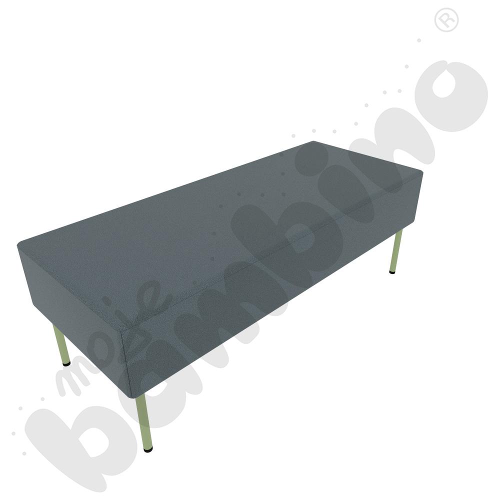 Pufa Versa 120x50 cm z plastikowymi stopkami, stelaż oliwkowy, tkanina BD13