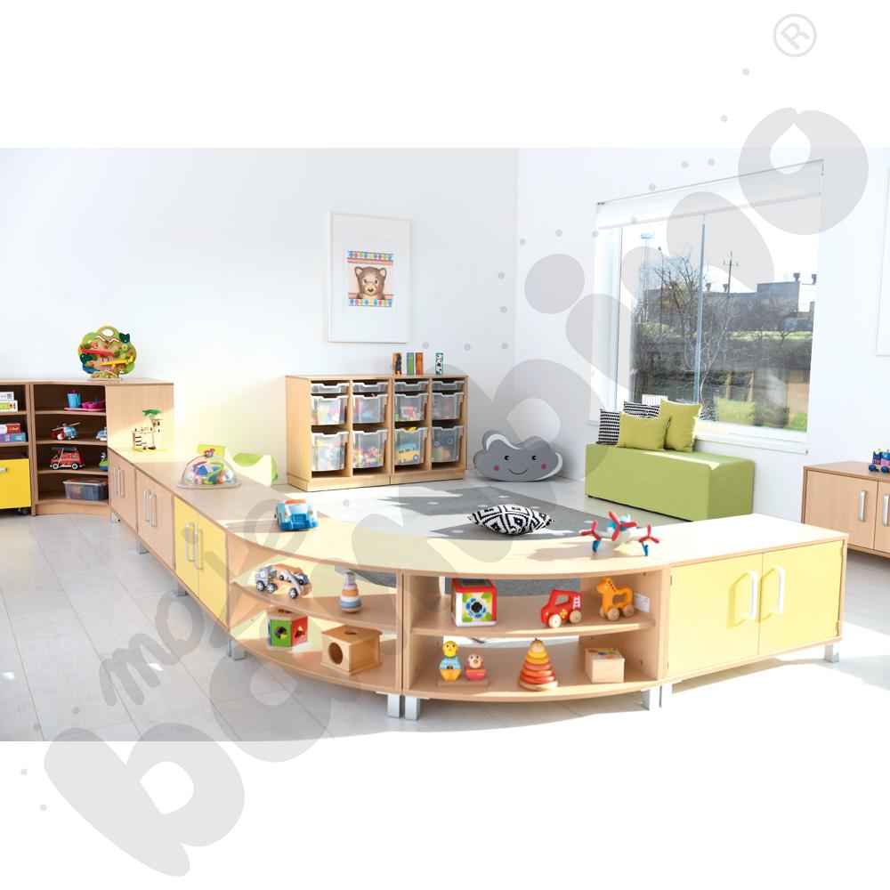 Szafka Flexi M 1/8 koła na nóżkach Szafka Flexi M 1/8 koła na nóżkach