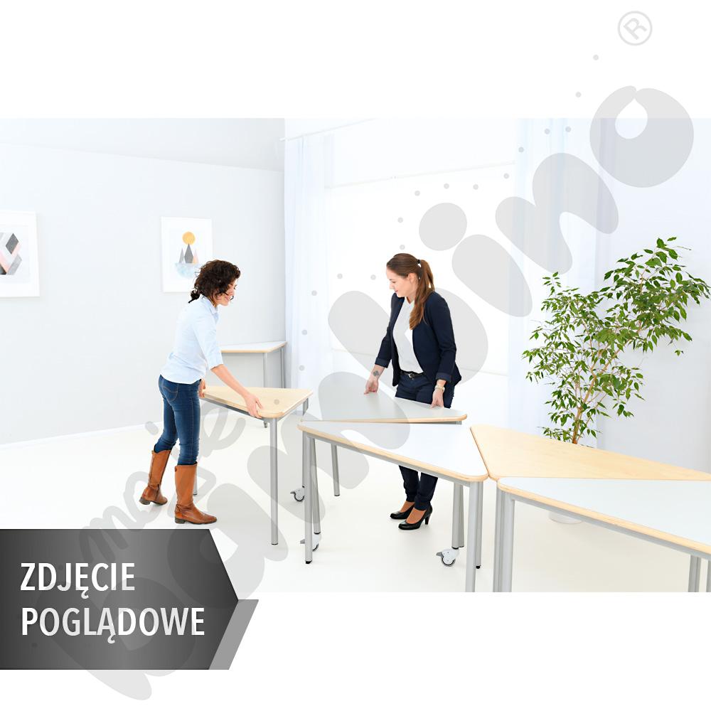 Stół Mila trójkątny 89x89x126, brzoza, rozm.6 z kółkiem