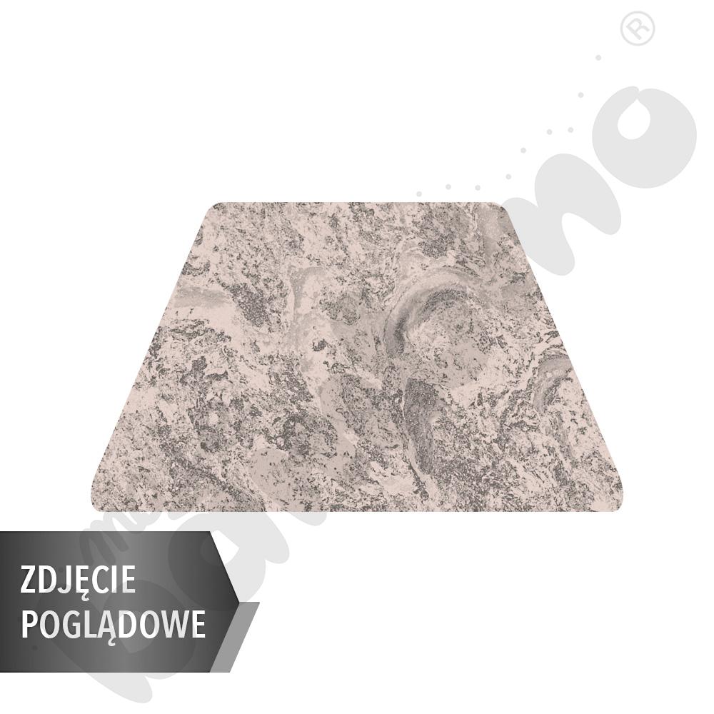 Stół Cichy Plus trapezowy 150x70x80x70, beżowy, rozm. 6 z 2 kółkami