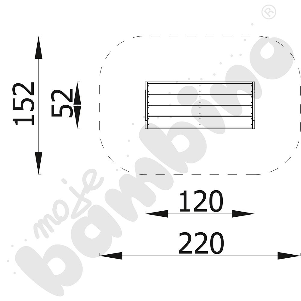 Stolik pomocniczy Terra, duży z kotwami Stolik pomocniczy Terra, duży z kotwami