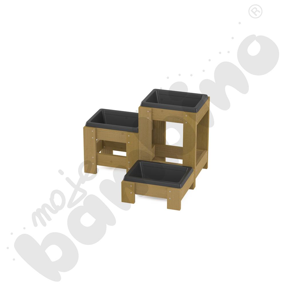 Donica Terra z pojemnikiem, wysoka