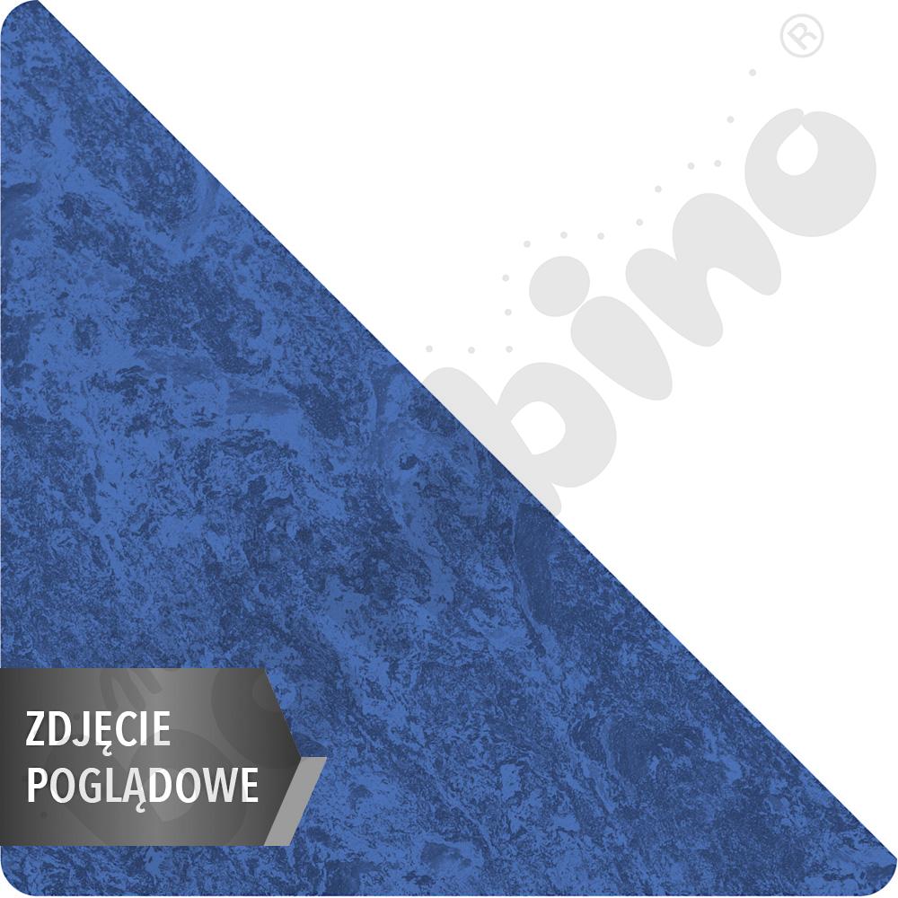 Cichy stół trójkątny 90x90x122, niebieski, zaokrąglony, rozm. 4