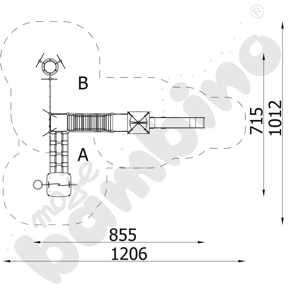 Orbis - zestaw 11369, drewniane słupy