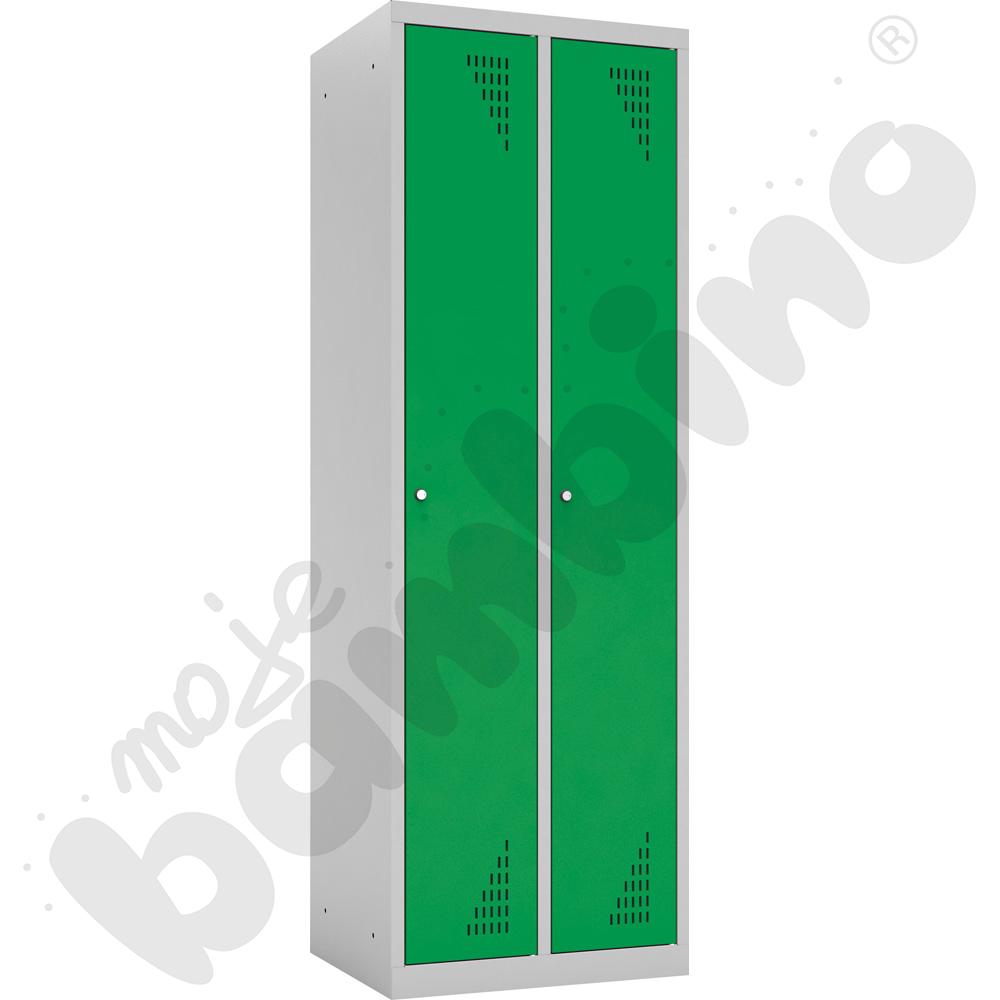 Szafa ubraniowa 2-modułowa drzwi zielone