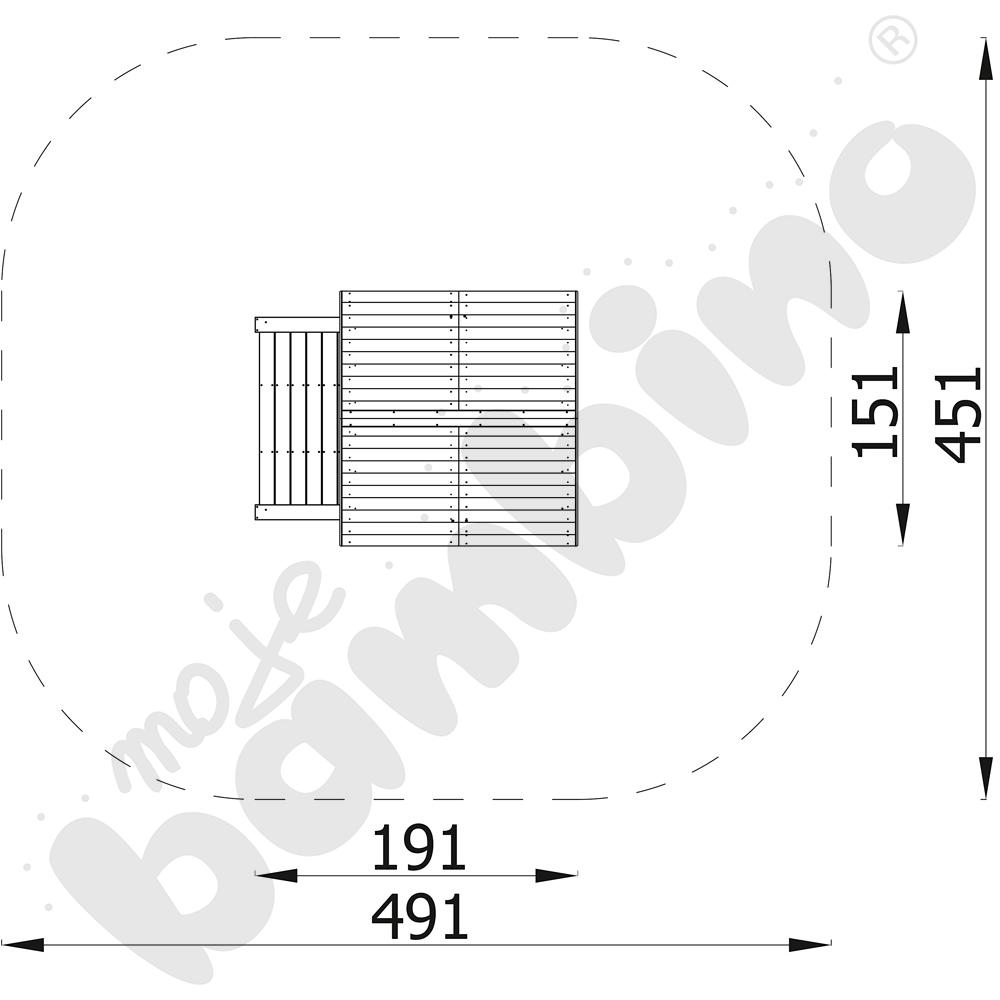 Domek Terra z tarasem, z kotwami Domek Terra z tarasem, z kotwami
