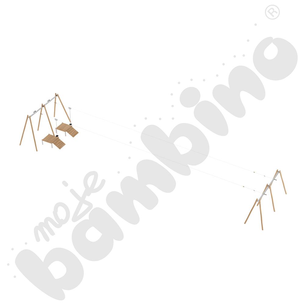 Zjazd linowy podwójny Robinio