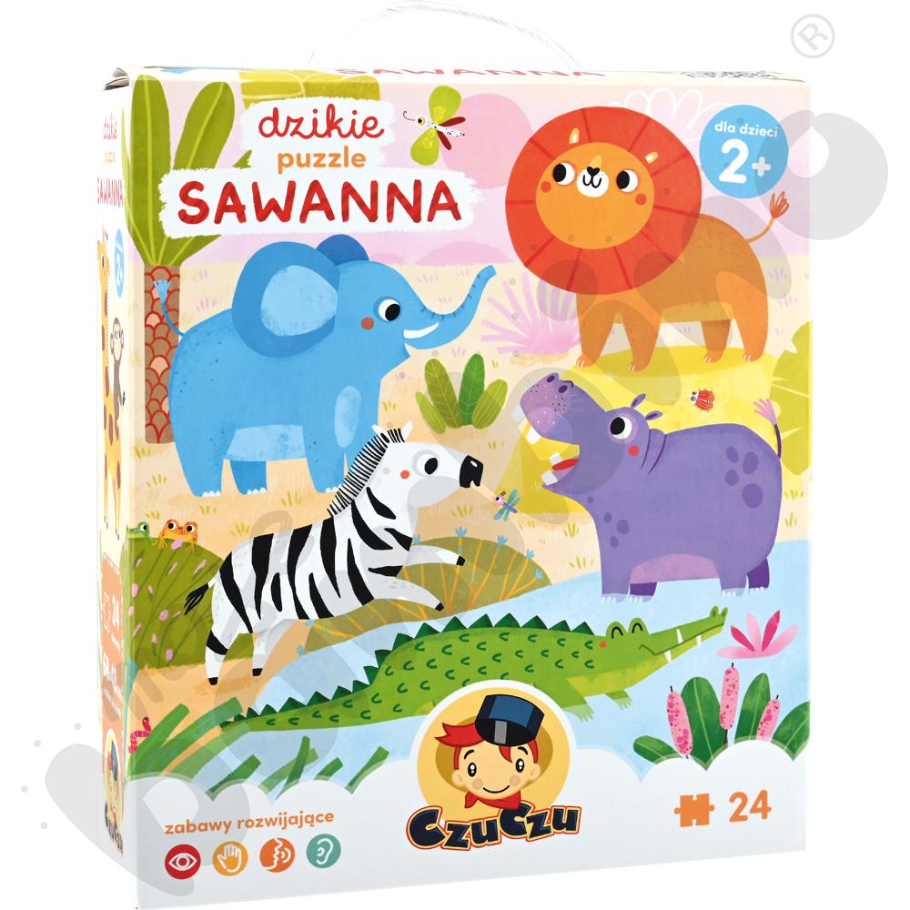 Dzikie puzzle - sawanna