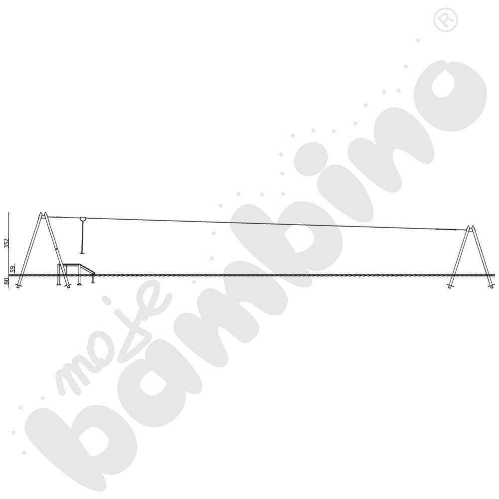 Zjazd linowy Robinio