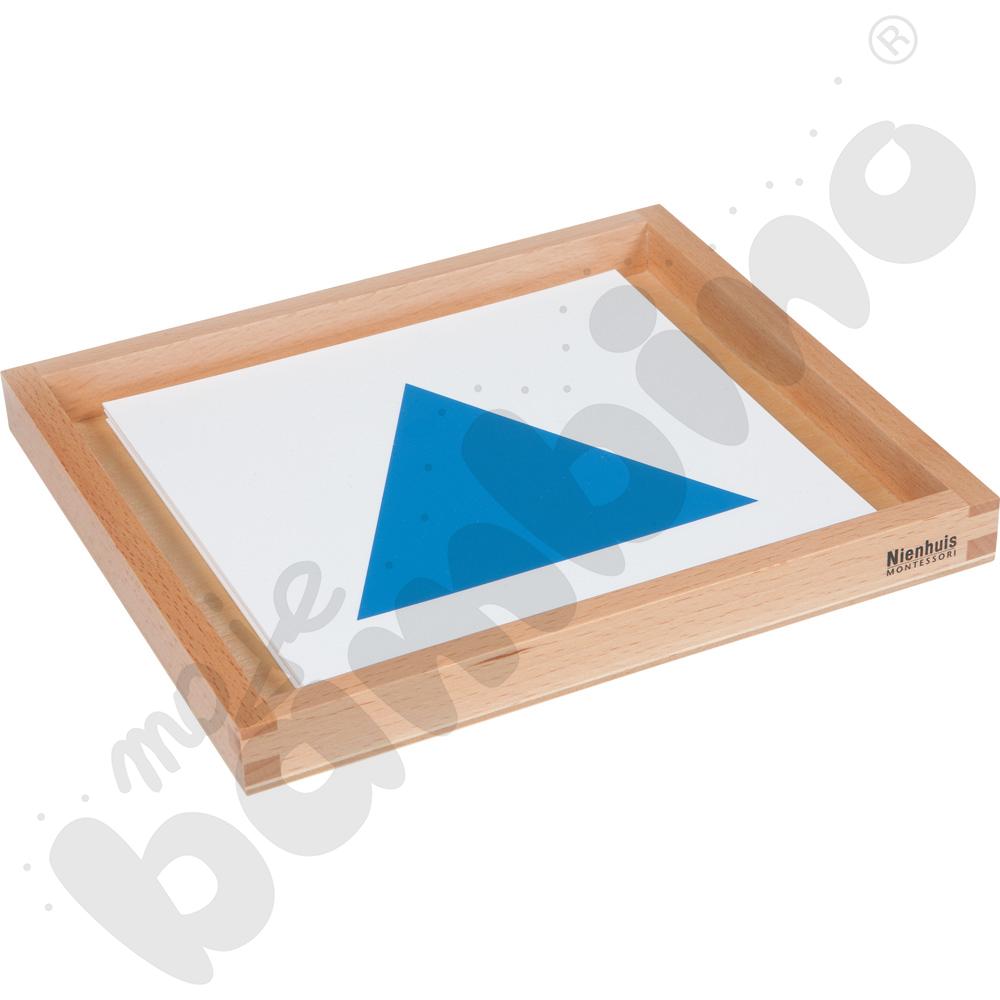Karty geometryczne do tacy demonstracyjnej z tacką Montessori