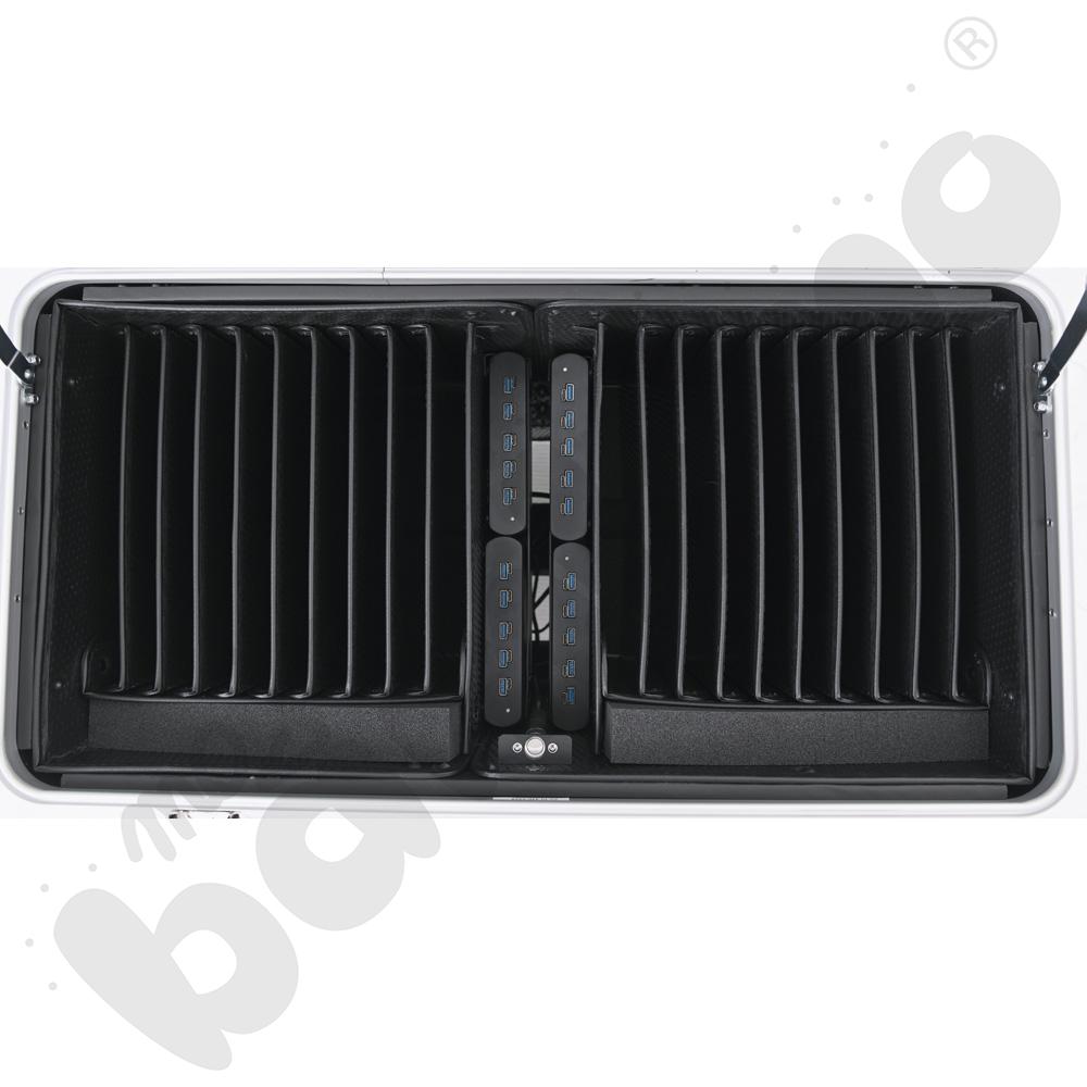 Walizka na 20 tabletów/laptopów do 15,6 cala - ładowanie USB Walizka na 20 tabletów/laptopów do 15,6 cala - ładowanie USB