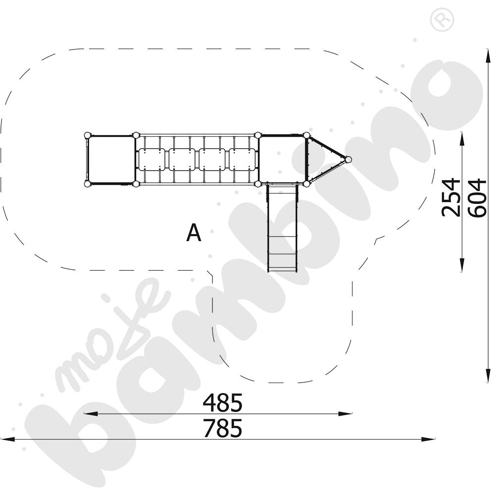 Orbis - platforma 3, metalowe słupy