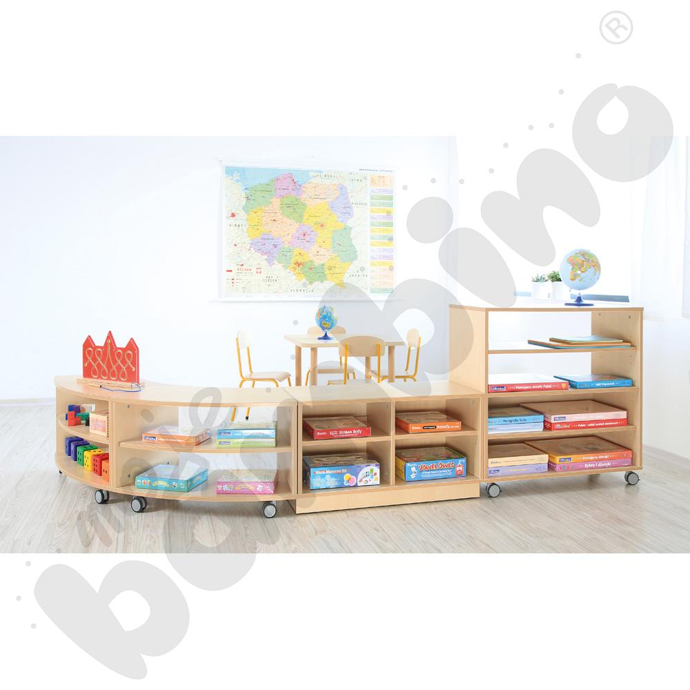 Szafka Flexi-TJ M z przegrodą, klon jasny