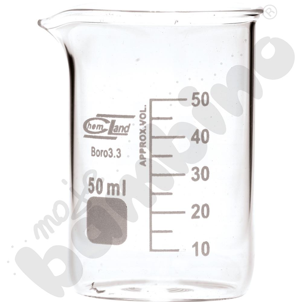 Zlewka niska szklana 50 ml