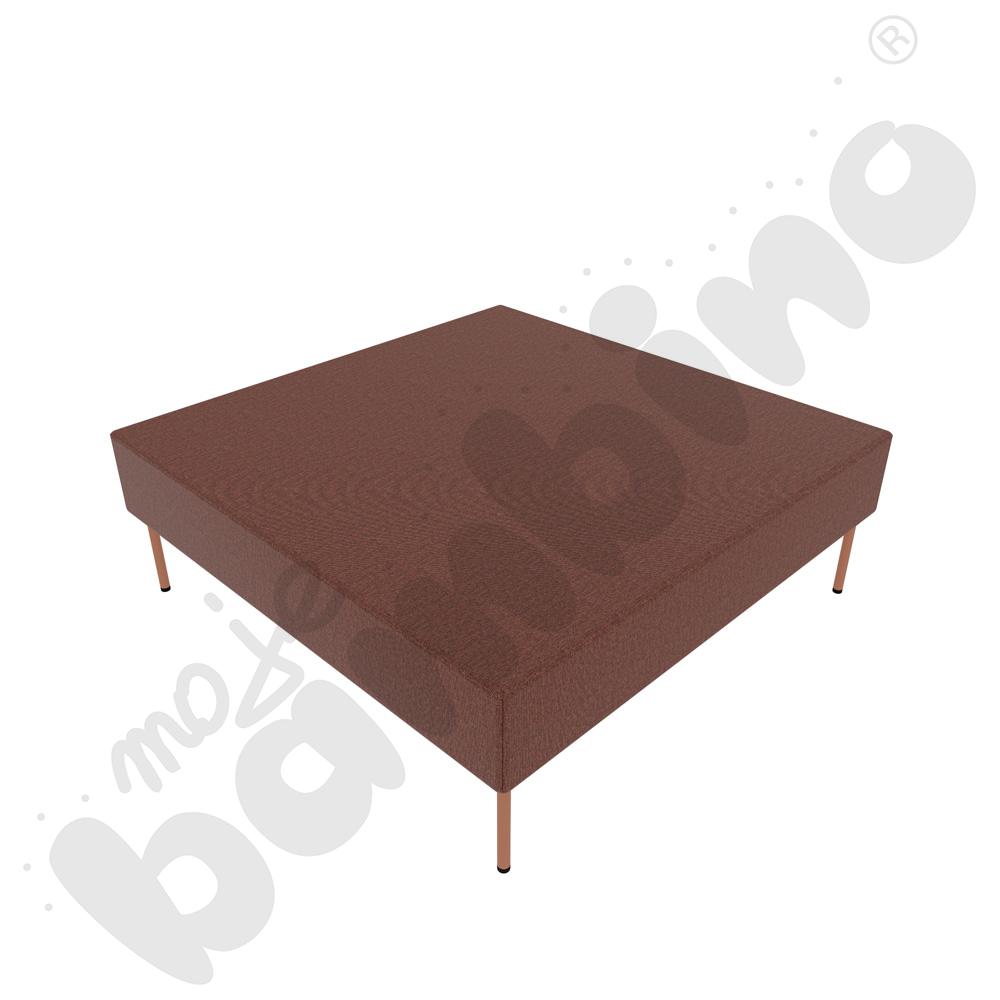 Pufa Versa 120x120 cm z filcowymi stopkami, stelaż łososiowy, tkanina RO06