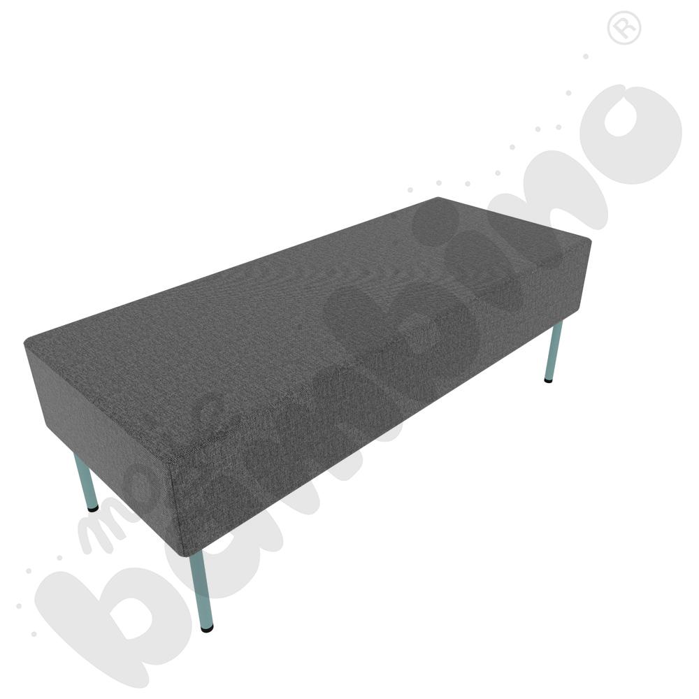 Pufa Versa 120x50 cm z plastikowymi stopkami, stelaż turkusowy, tkanina RO39 Pufa Versa 120x50 cm z plastikowymi stopkami, stelaż turkusowy, tkanina RO39