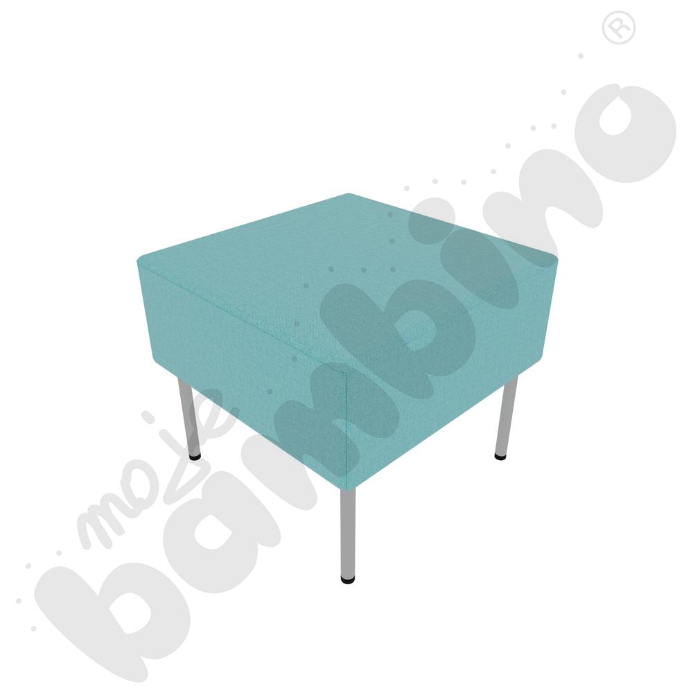 Pufa Versa 50x50 cm z filcowymi stopkami, stelaż jasnoszary, tkanina RO20 Pufa Versa 50x50 cm z filcowymi stopkami, stelaż jasnoszary, tkanina RO20