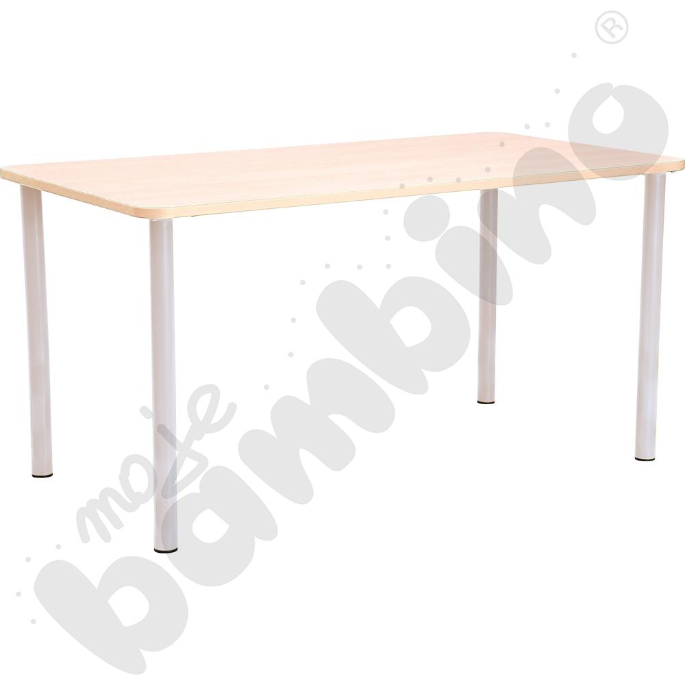 Stół Bambino prostokątny wys. 58 cm z klonowym obrzeżem 