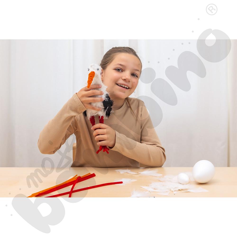 Druciki kreatywne 0,4 x 30, 100 szt. - pomarańczowe