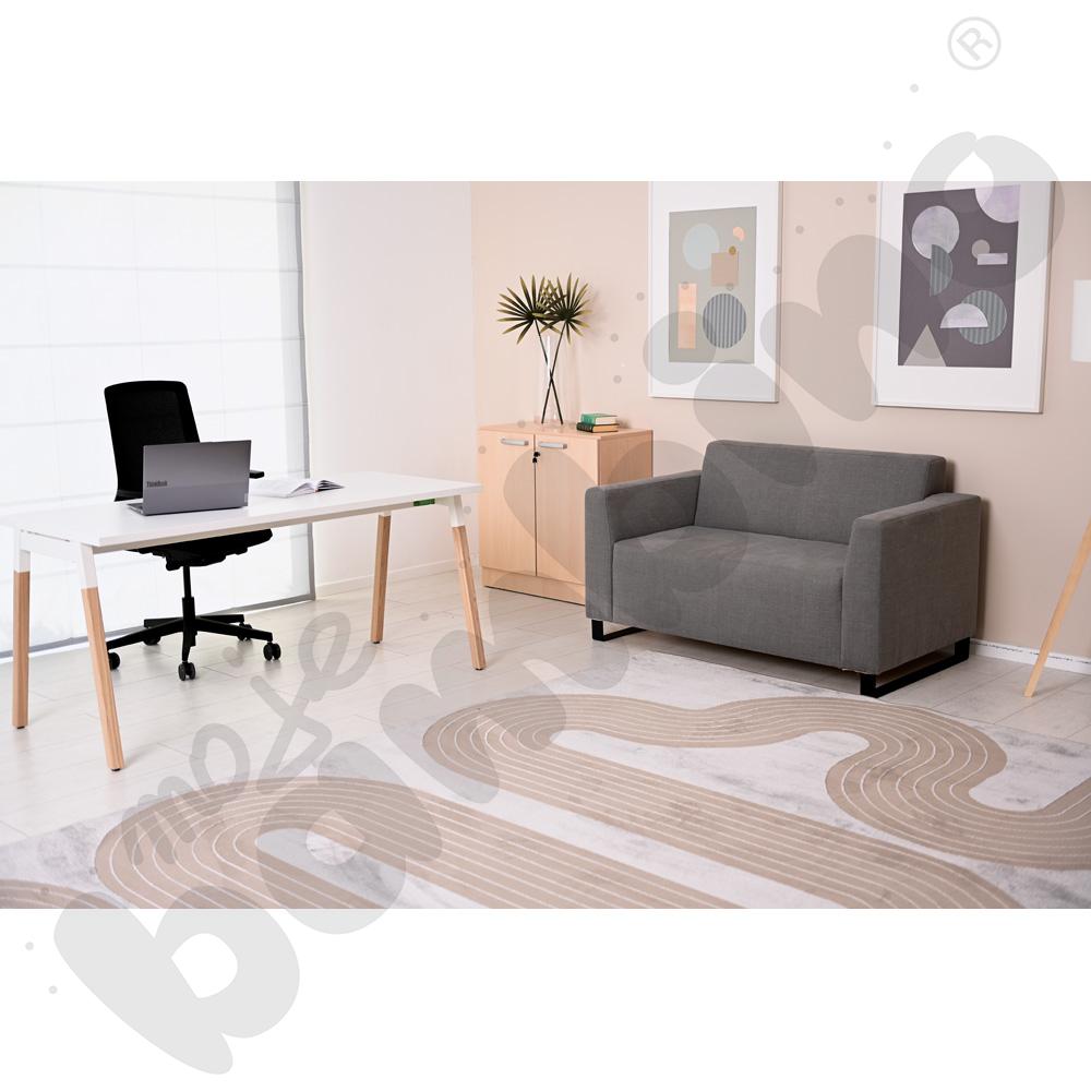 Sofa Universum 2-os. wys. 82 cm, 2 boki niskie, tkanina KG22