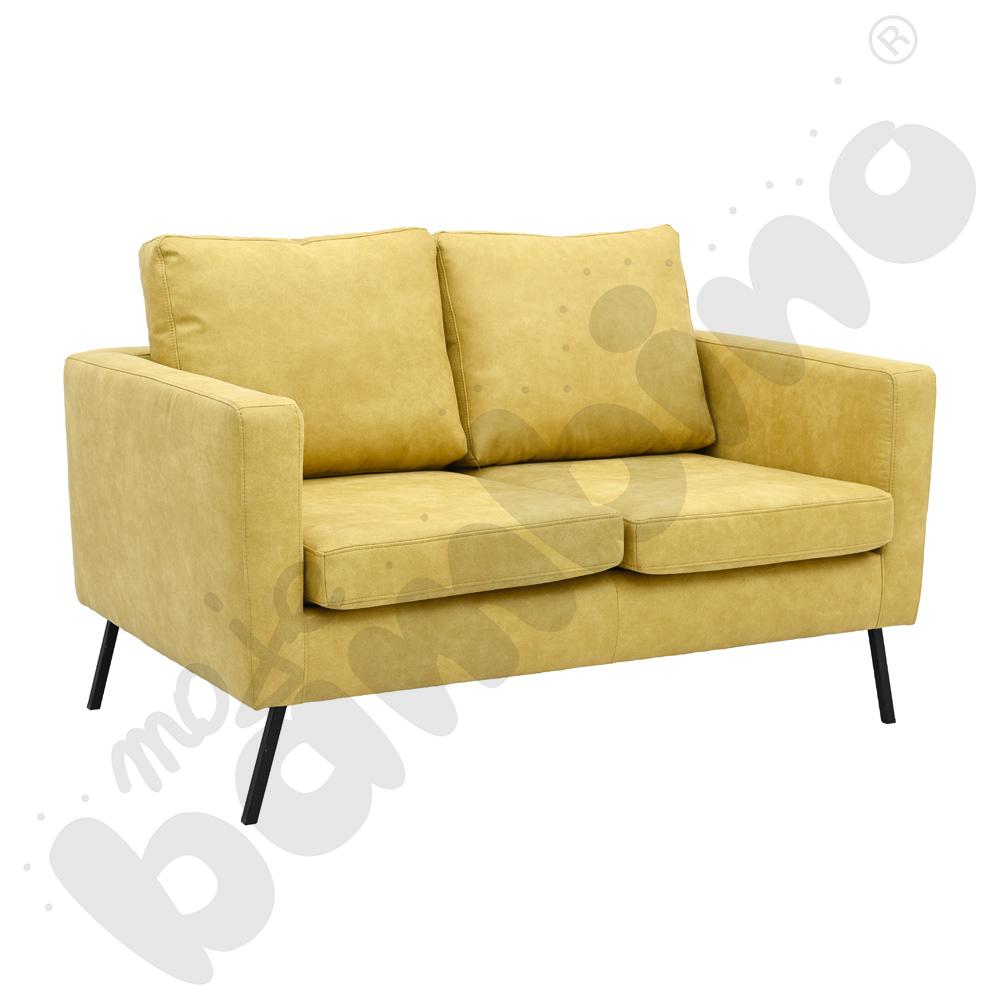 Sofa Miami 2-osobowa zielonomusztardowa