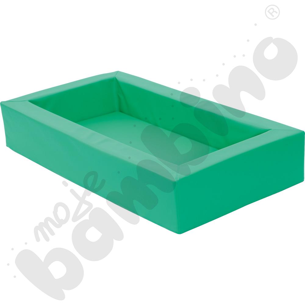 Zielone łóżeczko piankowe z materacem